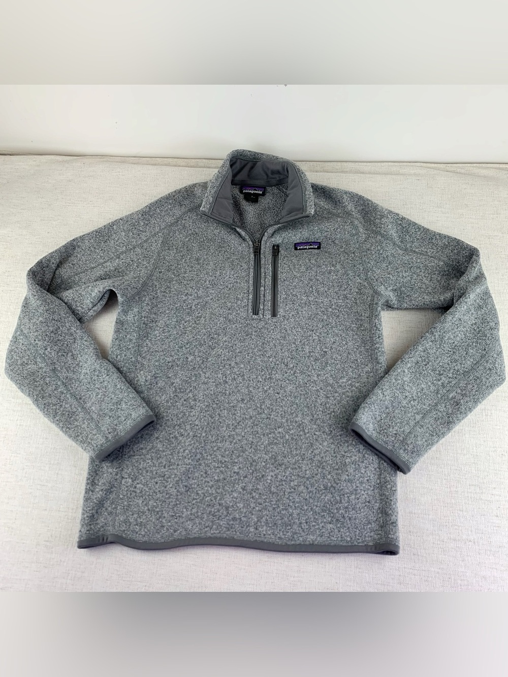 Patagonia Women's S long sleeve Better Sweater 1/4-Zip Fleece in gray pullover